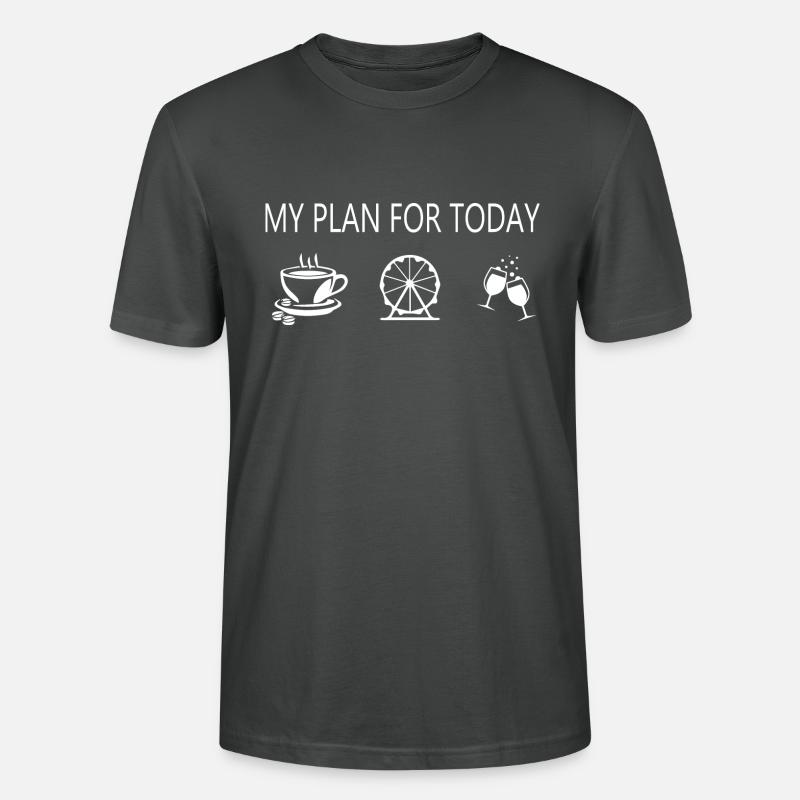 Rollercoaster Roller Coaster - Stanley/Stella CRAFTER Unisex Organic T-Shirt - anthracite