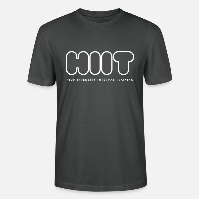 HIIT - HIGH INTENSITY INTERVAL TRAINING - Stanley/Stella Unisex Bio-T-Shirt CRAFTER - Anthrazit