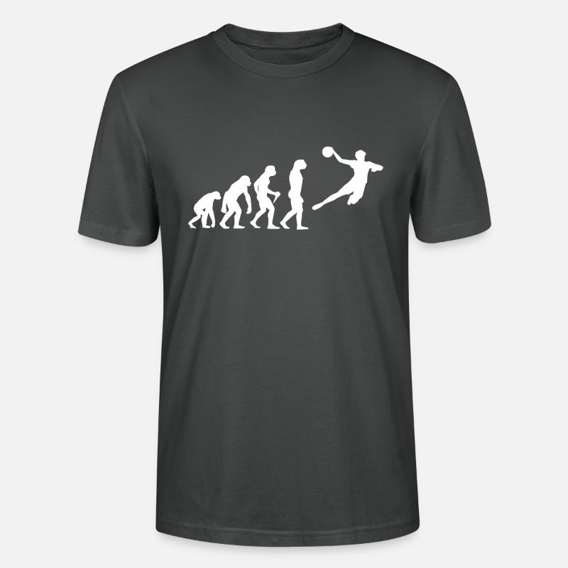 Evolution Handball Kinder - Stanley/Stella Unisex Bio-T-Shirt CRAFTER - Anthrazit