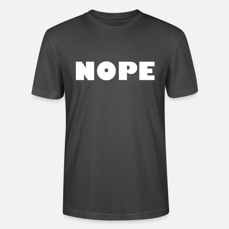 NOPE - Stanley/Stella Unisex Bio-T-Shirt CRAFTER - Anthrazit