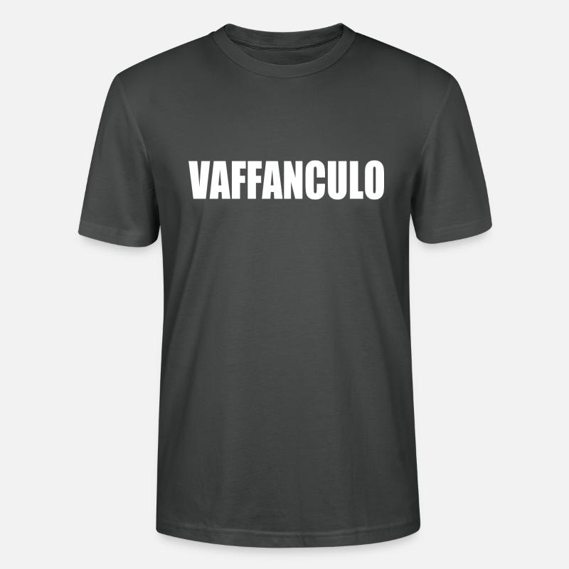 Vaffanculo - Stanley/Stella Unisex Bio-T-Shirt CRAFTER - Anthrazit