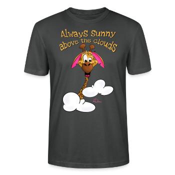 Always sunny above the clouds - Stanley/Stella CRAFTER Unisex Organic T-Shirt - anthracite - Front - Alina (178cm) & Michal (187cm)