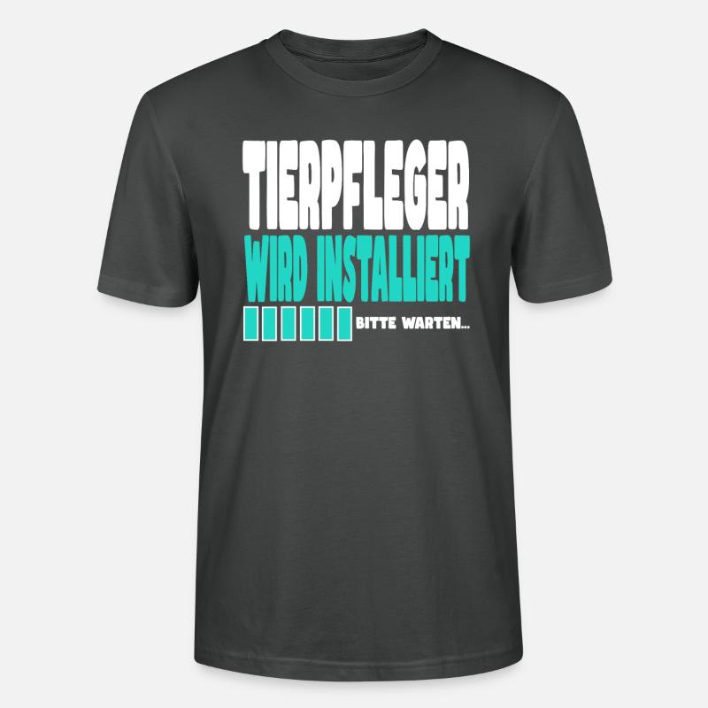 Tierpfleger wird installiert - Stanley/Stella Unisex Bio-T-Shirt CRAFTER - Anthrazit