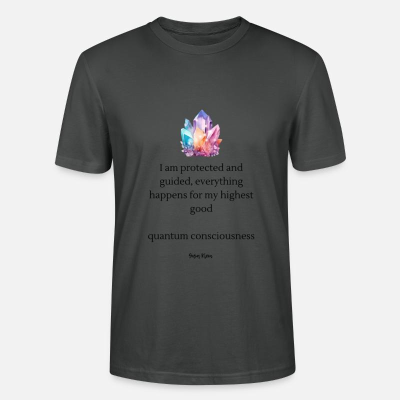 Grappe de couleurs cristallines - T-shirt bio CRAFTER Stanley Stella Unisexe - charbon