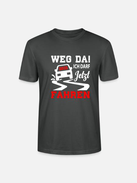 Führerschein 2025 Fahrprüfung Führerscheinprüfung - Stanley/Stella Unisex Bio-T-Shirt CRAFTER - Anthrazit