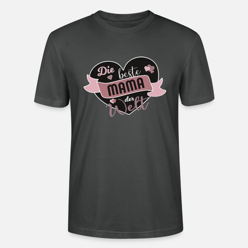 Die beste Mama der Welt - Stanley/Stella Unisex Bio-T-Shirt CRAFTER - Anthrazit