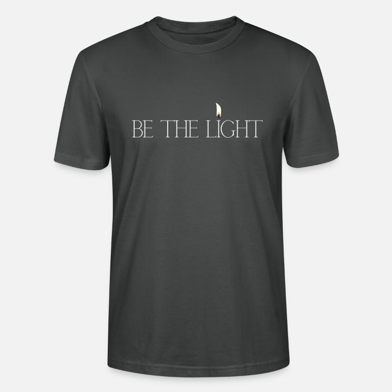 be the light - Stanley/Stella Unisex Bio-T-Shirt CRAFTER - Anthrazit