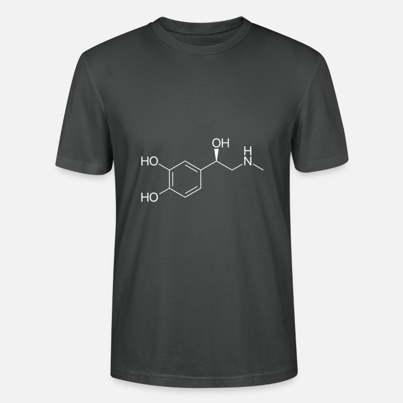 Adrenalin Molekül - weiß - Stanley/Stella Unisex Bio-T-Shirt CRAFTER - Anthrazit