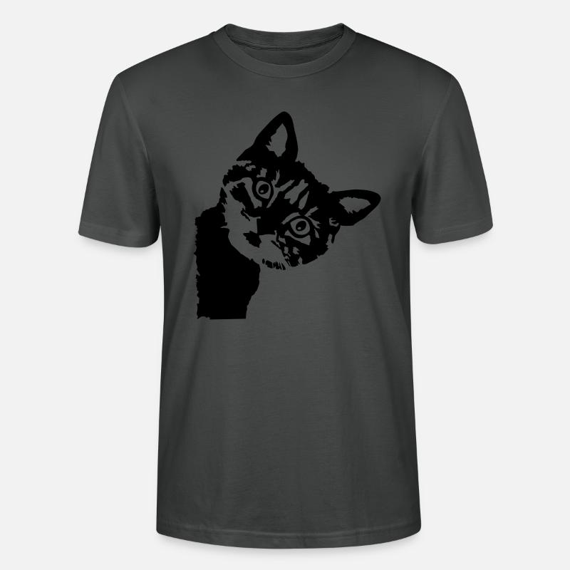 Katze, süßes Kätzchen - Stanley/Stella Unisex Bio-T-Shirt CRAFTER - Anthrazit