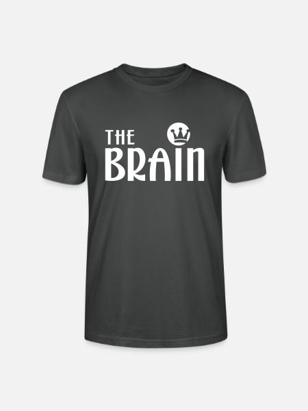 THE BRAIN - Stanley/Stella Unisex Bio-T-Shirt CRAFTER - Anthrazit