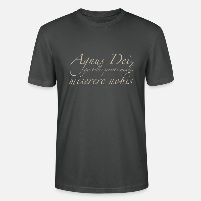 Agnus Dei - T-shirt bio CRAFTER Stanley Stella Unisexe - charbon