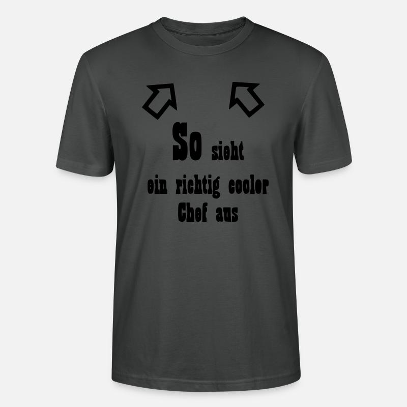 Chef Geschenk - Stanley/Stella Unisex Bio-T-Shirt CRAFTER - Anthrazit