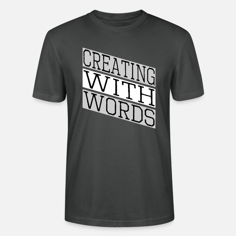 Pensée créative Auto-édition - T-shirt bio CRAFTER Stanley Stella Unisexe - charbon