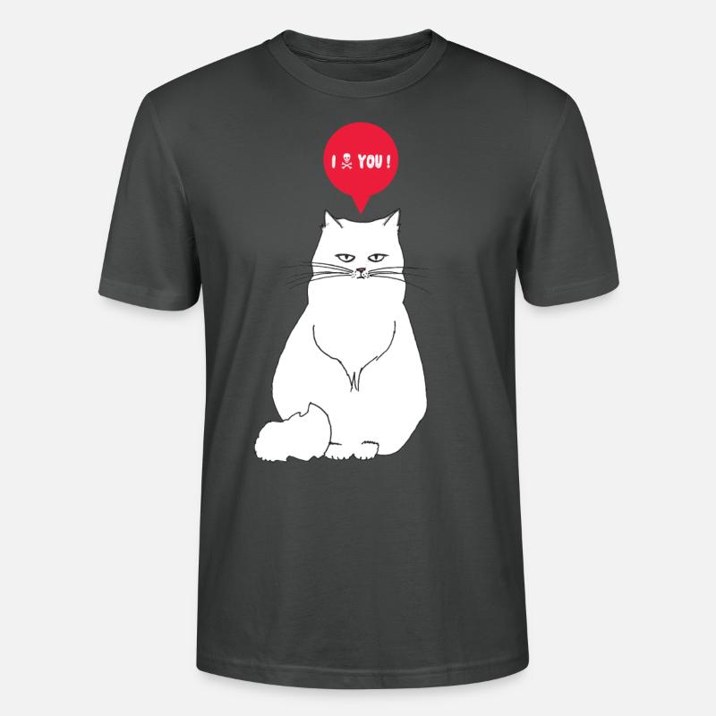 Ich hasse dich - Stanley/Stella Unisex Bio-T-Shirt CRAFTER - Anthrazit