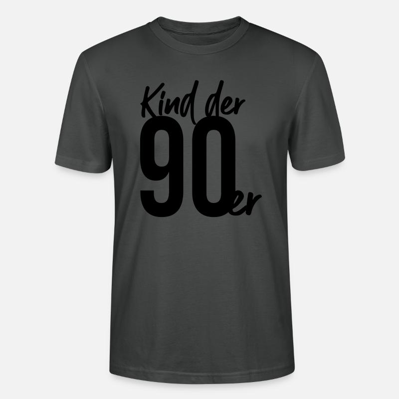 Kind der 90er - Stanley/Stella Unisex Bio-T-Shirt CRAFTER - Anthrazit