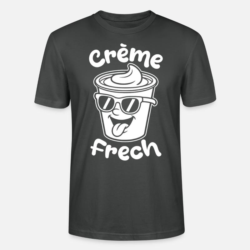 Crème Frech - Stanley/Stella Unisex Bio-T-Shirt CRAFTER - Anthrazit