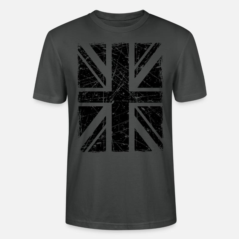 Union Jack - Stanley/Stella CRAFTER Unisex Organic T-Shirt - anthracite