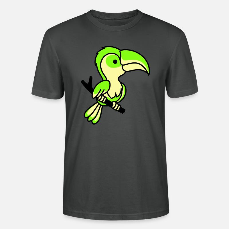 papagei - Stanley/Stella Unisex Bio-T-Shirt CRAFTER - Anthrazit
