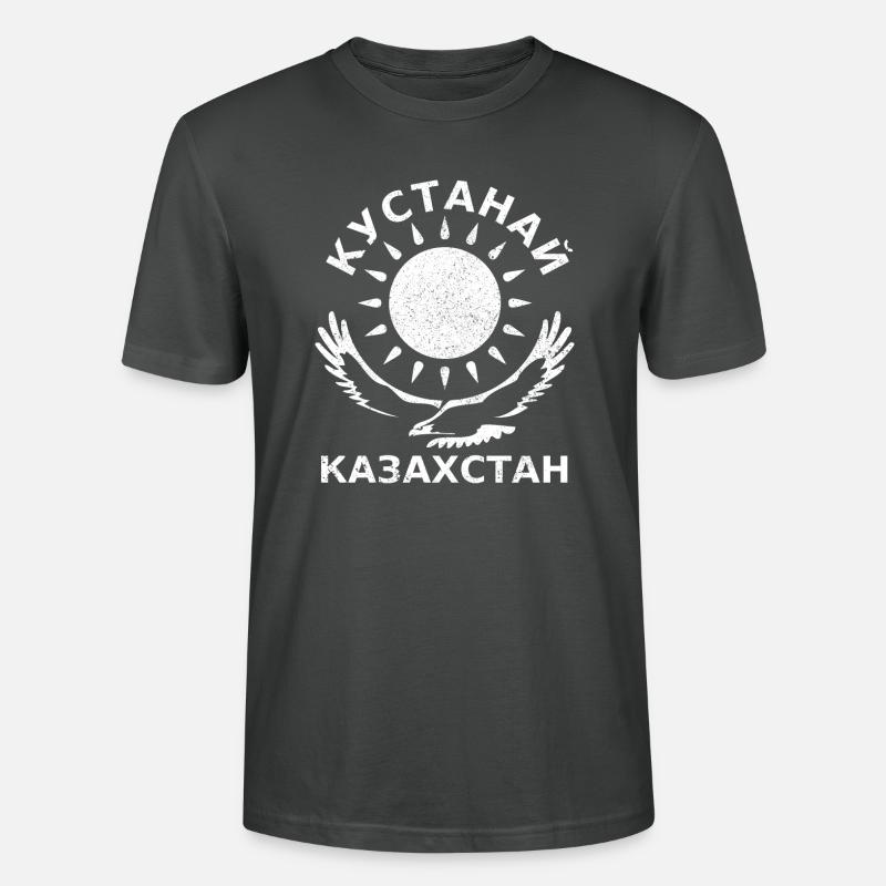 KUSTANAJ Kazakhstan Кустанай Казахстан - T-shirt bio CRAFTER Stanley Stella Unisexe - charbon