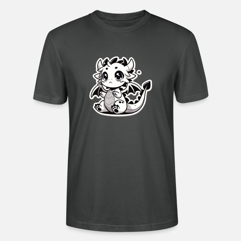 Bébé dragon - Mignon et féroce - T-shirt bio CRAFTER Stanley Stella Unisexe - charbon