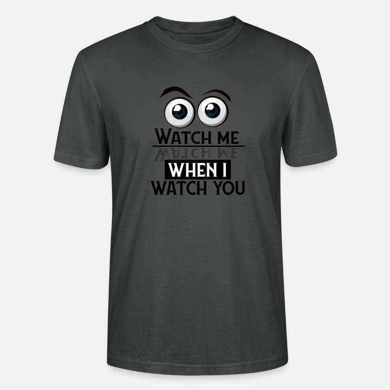 Regarde moi - regarde moi - T-shirt bio CRAFTER Stanley Stella Unisexe - charbon