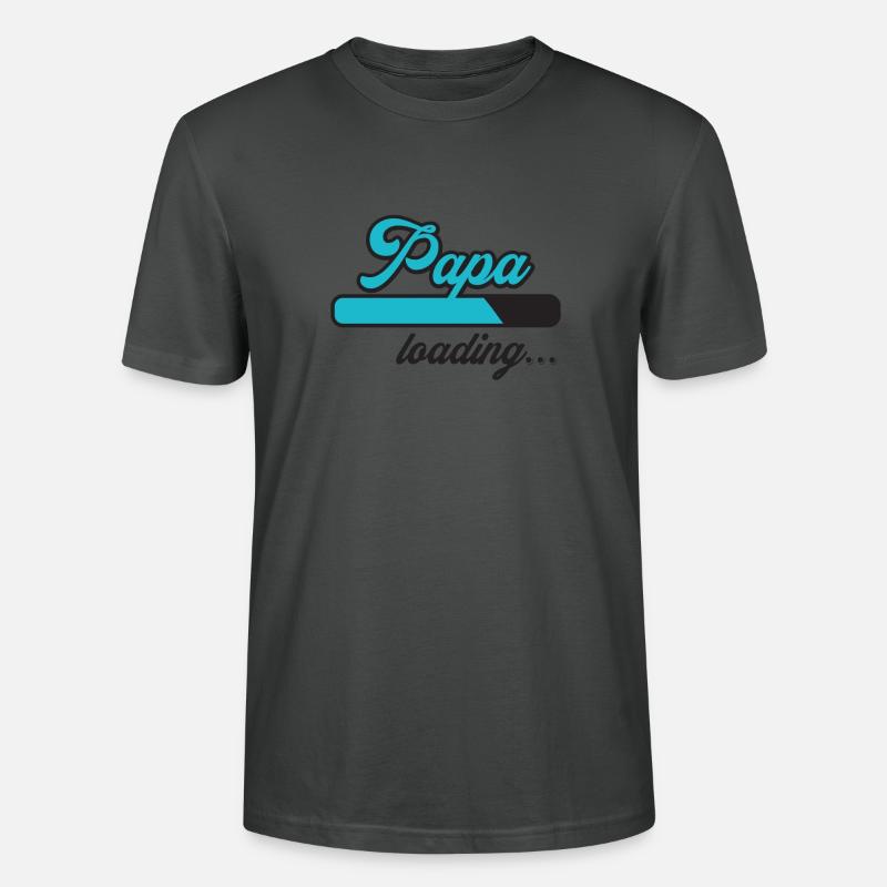 Dad loading - Stanley/Stella CRAFTER Unisex Organic T-Shirt - anthracite