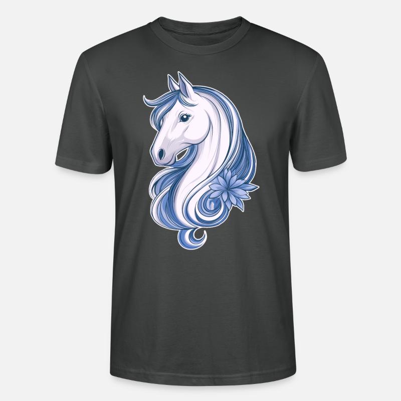 Cheval mignon - T-shirt bio CRAFTER Stanley Stella Unisexe - charbon