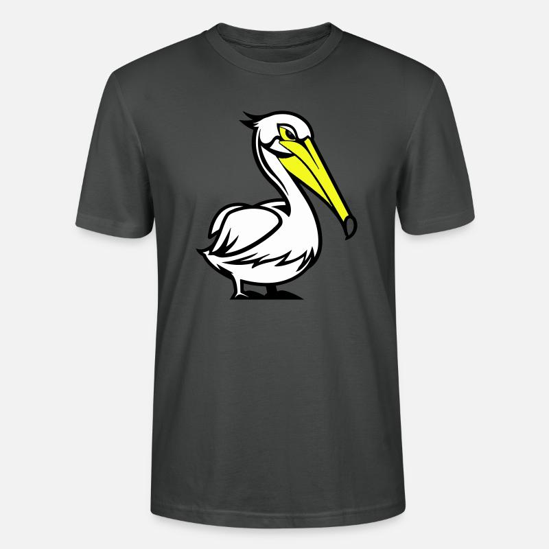 pelikan comic - Stanley/Stella Unisex Bio-T-Shirt CRAFTER - Anthrazit