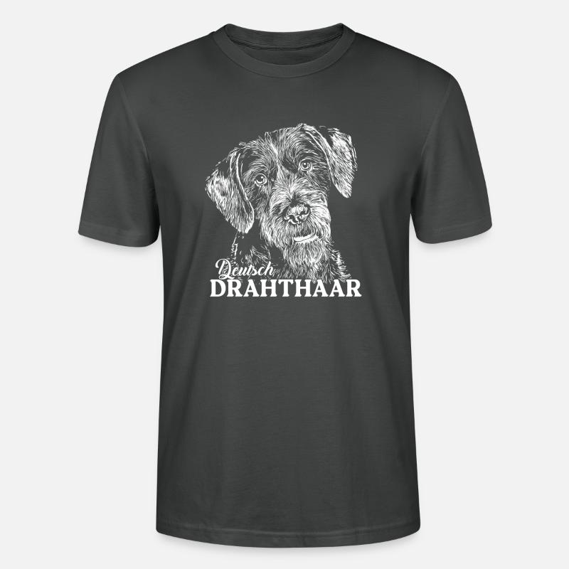 Deutsch Drahthaar - Stanley/Stella Unisex Bio-T-Shirt CRAFTER - Anthrazit