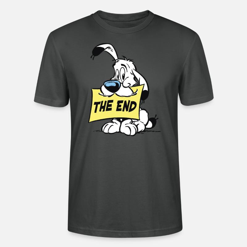 Asterix & Obelix - Idefix 'The End' - Stanley/Stella Unisex Bio-T-Shirt CRAFTER - Anthrazit