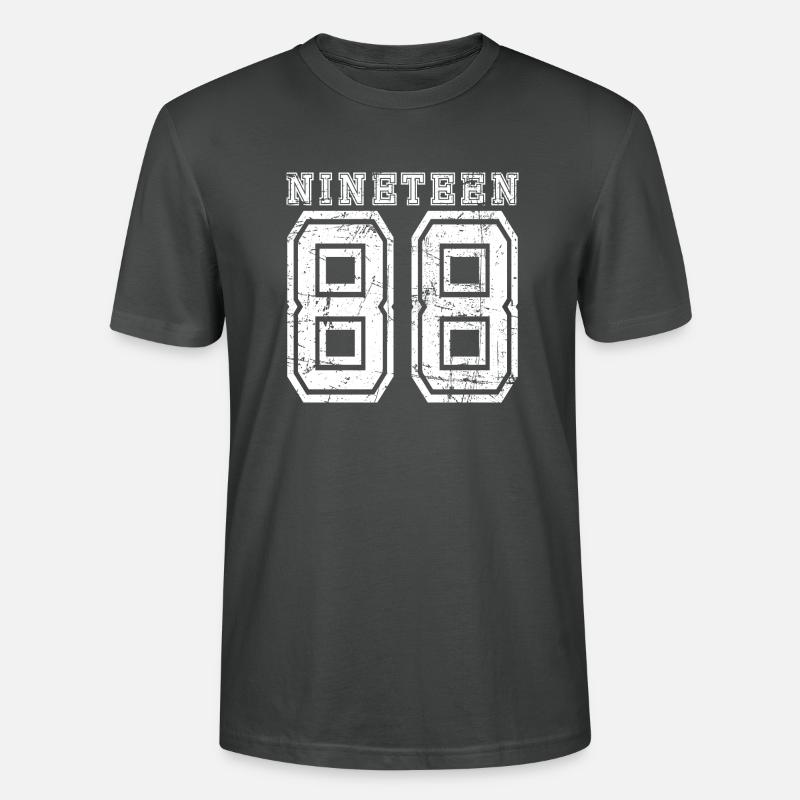 NINETEEN 1988 - Stanley/Stella Unisex Bio-T-Shirt CRAFTER - Anthrazit