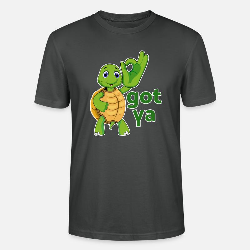 turtle turtle testudines toad - Stanley/Stella CRAFTER Unisex Organic T-Shirt - anthracite
