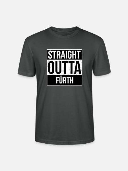 Straight Outta Fürth - Stanley/Stella Unisex Bio-T-Shirt CRAFTER - Anthrazit