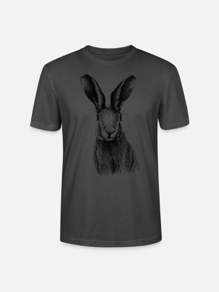 Hase - Stanley/Stella Unisex Bio-T-Shirt CRAFTER - Anthrazit