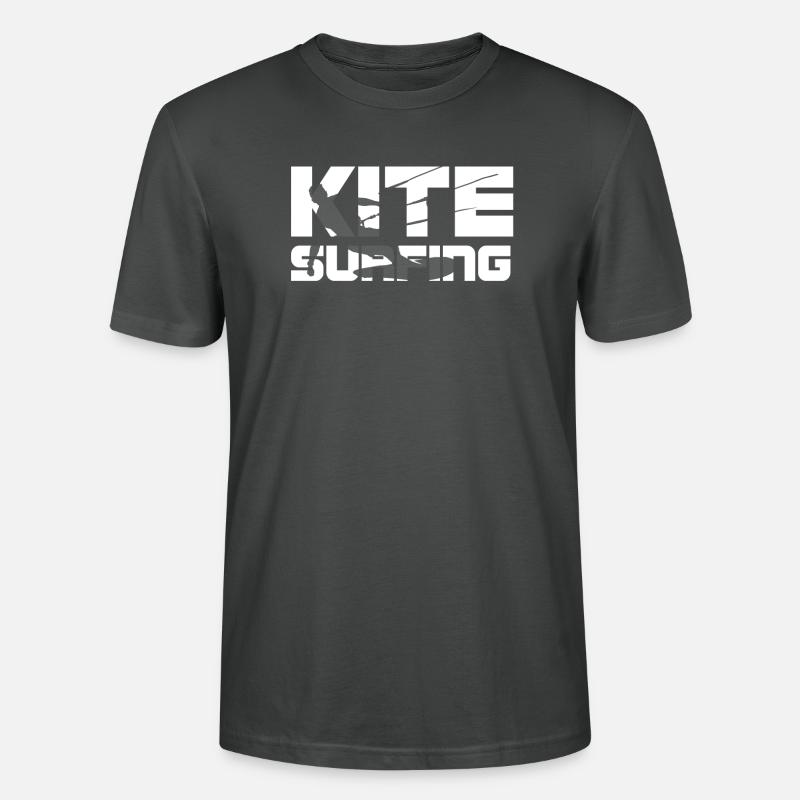 Kitesurf - Kitesurf - Kitesurf - Cadeau - T-shirt bio CRAFTER Stanley Stella Unisexe - charbon
