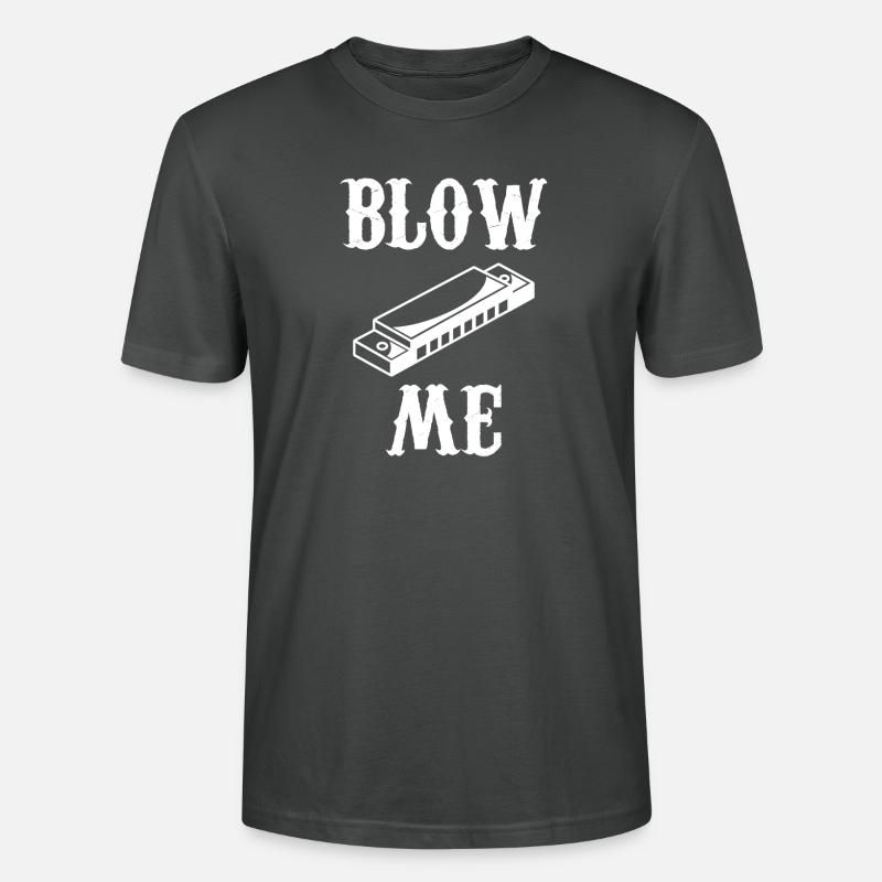 harmonica - harmonica player - harmonica - Stanley/Stella CRAFTER Unisex Organic T-Shirt - anthracite