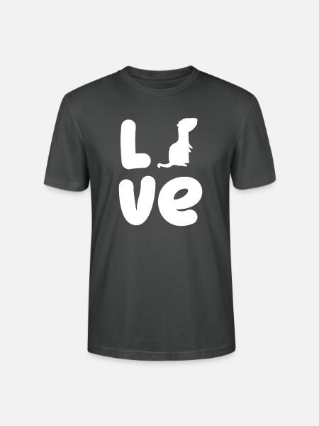 Frettchenfreund - Frettchen - Liebe - Geschenk - Stanley/Stella Unisex Bio-T-Shirt CRAFTER - Anthrazit