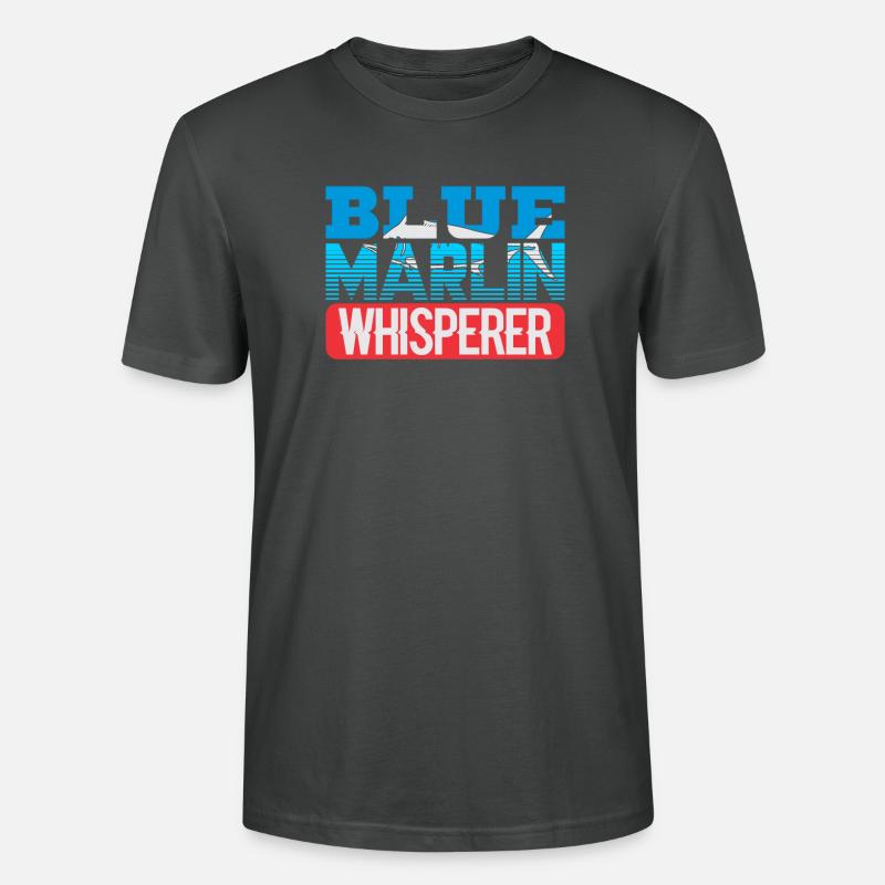 Blue Marlin Whisperer - Stanley/Stella Unisex Bio-T-Shirt CRAFTER - Anthrazit