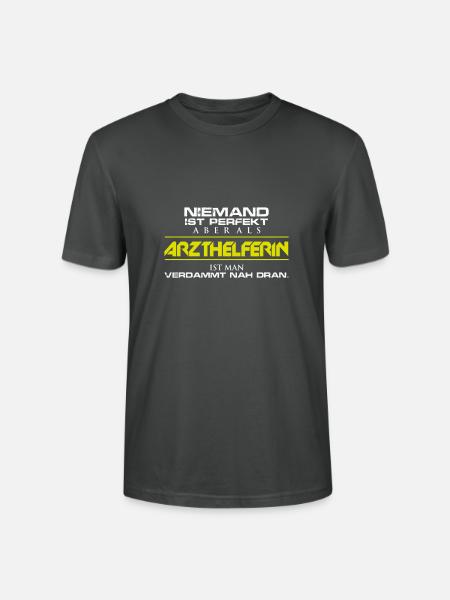 Arzthelferin - Stanley/Stella Unisex Bio-T-Shirt CRAFTER - Anthrazit