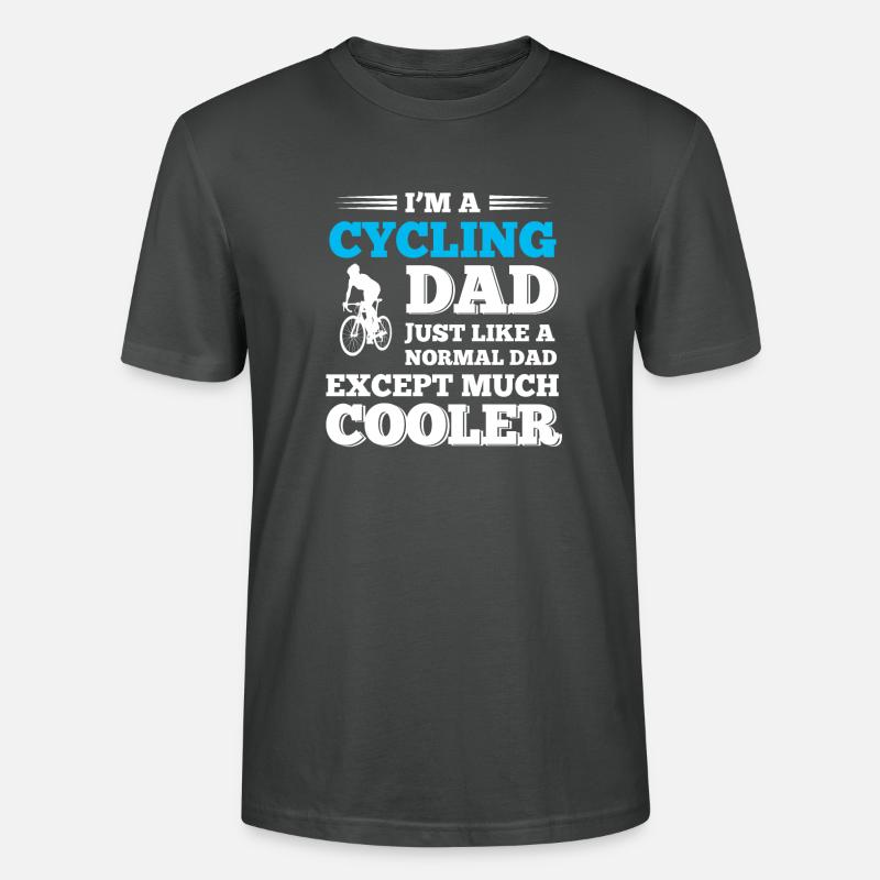 Papa cyclisme - T-shirt bio CRAFTER Stanley Stella Unisexe - charbon