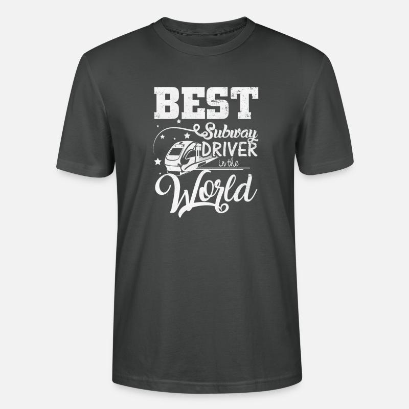 U-Bahnfahrer - Stanley/Stella Unisex Bio-T-Shirt CRAFTER - Anthrazit