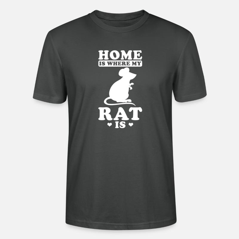 Ratte - Stanley/Stella Unisex Bio-T-Shirt CRAFTER - Anthrazit