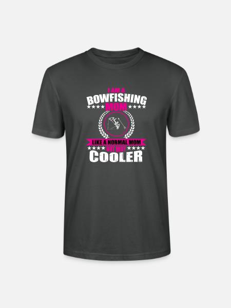 Bogenfischender Mama - Stanley/Stella Unisex Bio-T-Shirt CRAFTER - Anthrazit