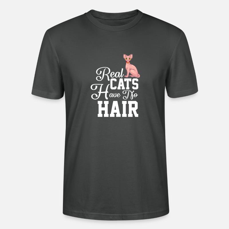 Sphynx Cat 1 - Stanley/Stella Unisex Bio-T-Shirt CRAFTER - Anthrazit