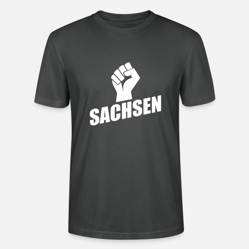 Sachsen Faust logo - Stanley/Stella Unisex Bio-T-Shirt CRAFTER - Anthrazit