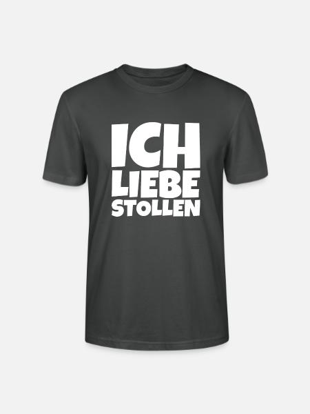 Stollen Weihnachten Essen - Stanley/Stella Unisex Bio-T-Shirt CRAFTER - Anthrazit