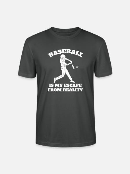 Baseballer Baseball Baseballspieler Baseballteam - Stanley/Stella Unisex Bio-T-Shirt CRAFTER - Anthrazit