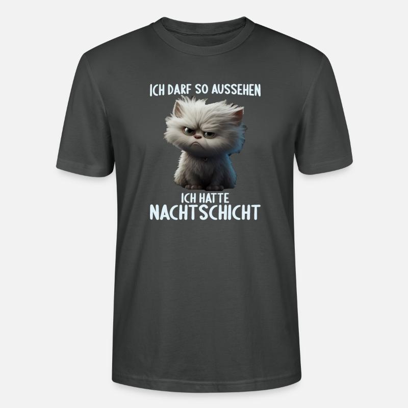 Nachtschicht Dienst Krankenschwester Pflegekraft - Stanley/Stella Unisex Bio-T-Shirt CRAFTER - Anthrazit