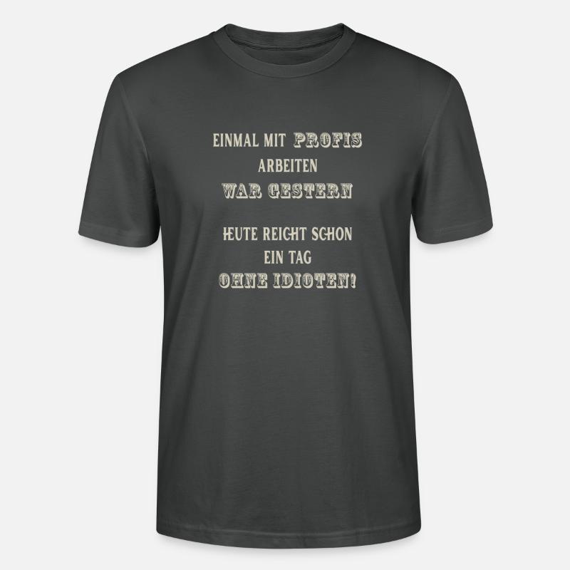 Einmal mit Profis arbeiten - Stanley/Stella Unisex Bio-T-Shirt CRAFTER - Anthrazit