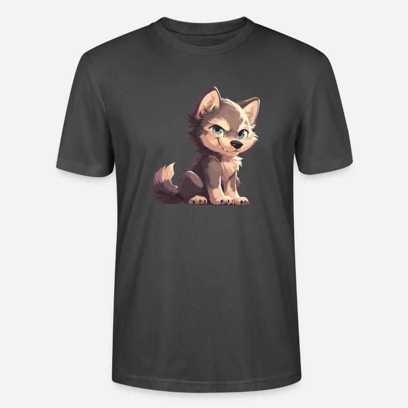 Wölfe Wolf - Stanley/Stella Unisex Bio-T-Shirt CRAFTER - Anthrazit